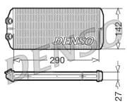 Wärmetauscher, Innenraumheizung DENSO DRR07005