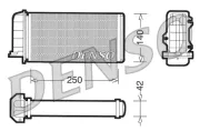 Wärmetauscher, Innenraumheizung DENSO DRR09002