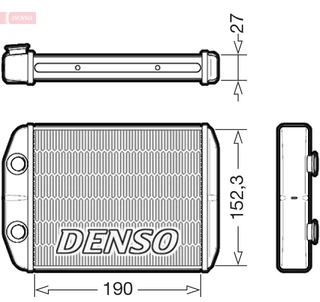 Wärmetauscher, Innenraumheizung DENSO DRR09003