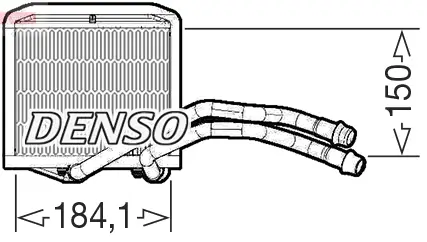 Wärmetauscher, Innenraumheizung DENSO DRR09102