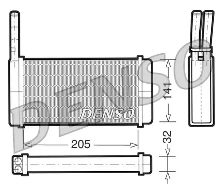 Wärmetauscher, Innenraumheizung DENSO DRR10010