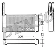 Wärmetauscher, Innenraumheizung DENSO DRR10010
