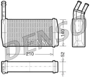 Wärmetauscher, Innenraumheizung DENSO DRR10011