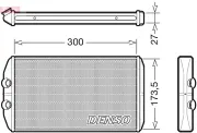 Wärmetauscher, Innenraumheizung DENSO DRR12008