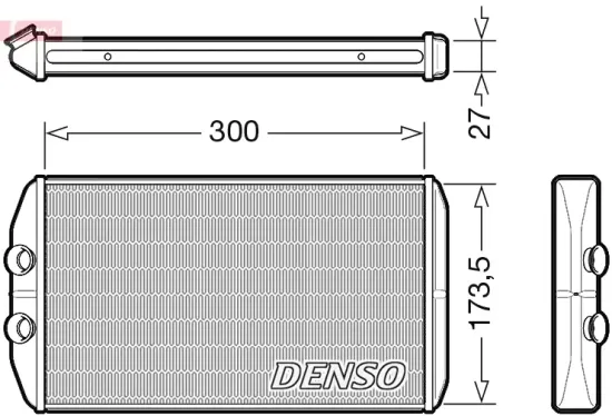 Wärmetauscher, Innenraumheizung DENSO DRR12008 Bild Wärmetauscher, Innenraumheizung DENSO DRR12008