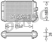 Wärmetauscher, Innenraumheizung DENSO DRR20004