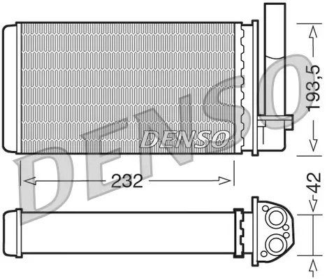 Wärmetauscher, Innenraumheizung DENSO DRR21003