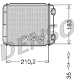 Wärmetauscher, Innenraumheizung DENSO DRR23018