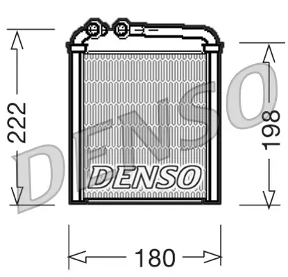 Wärmetauscher, Innenraumheizung DENSO DRR32005 Bild Wärmetauscher, Innenraumheizung DENSO DRR32005