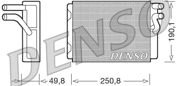 Wärmetauscher, Innenraumheizung DENSO DRR33010