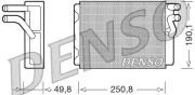Wärmetauscher, Innenraumheizung DENSO DRR33010