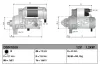 Starter 12 V 1,2 kW DENSO DSN1009 Bild Starter 12 V 1,2 kW DENSO DSN1009