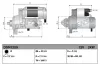Starter 12 V 2 kW DENSO DSN1209 Bild Starter 12 V 2 kW DENSO DSN1209