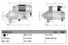 Starter 12 V 1 kW DENSO DSN1213 Bild Starter 12 V 1 kW DENSO DSN1213