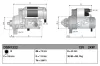 Starter 12 V 2 kW DENSO DSN1222 Bild Starter 12 V 2 kW DENSO DSN1222
