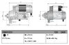 Starter 12 V 2 kW DENSO DSN1223 Bild Starter 12 V 2 kW DENSO DSN1223