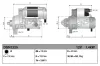 Starter 12 V 1,4 kW DENSO DSN1225 Bild Starter 12 V 1,4 kW DENSO DSN1225