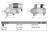 Starter 12 V 2 kW DENSO DSN1235 Bild Starter 12 V 2 kW DENSO DSN1235