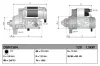 Starter 12 V 1,3 kW DENSO DSN1384 Bild Starter 12 V 1,3 kW DENSO DSN1384