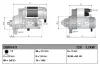 Starter 12 V 1,7 kW DENSO DSN1411