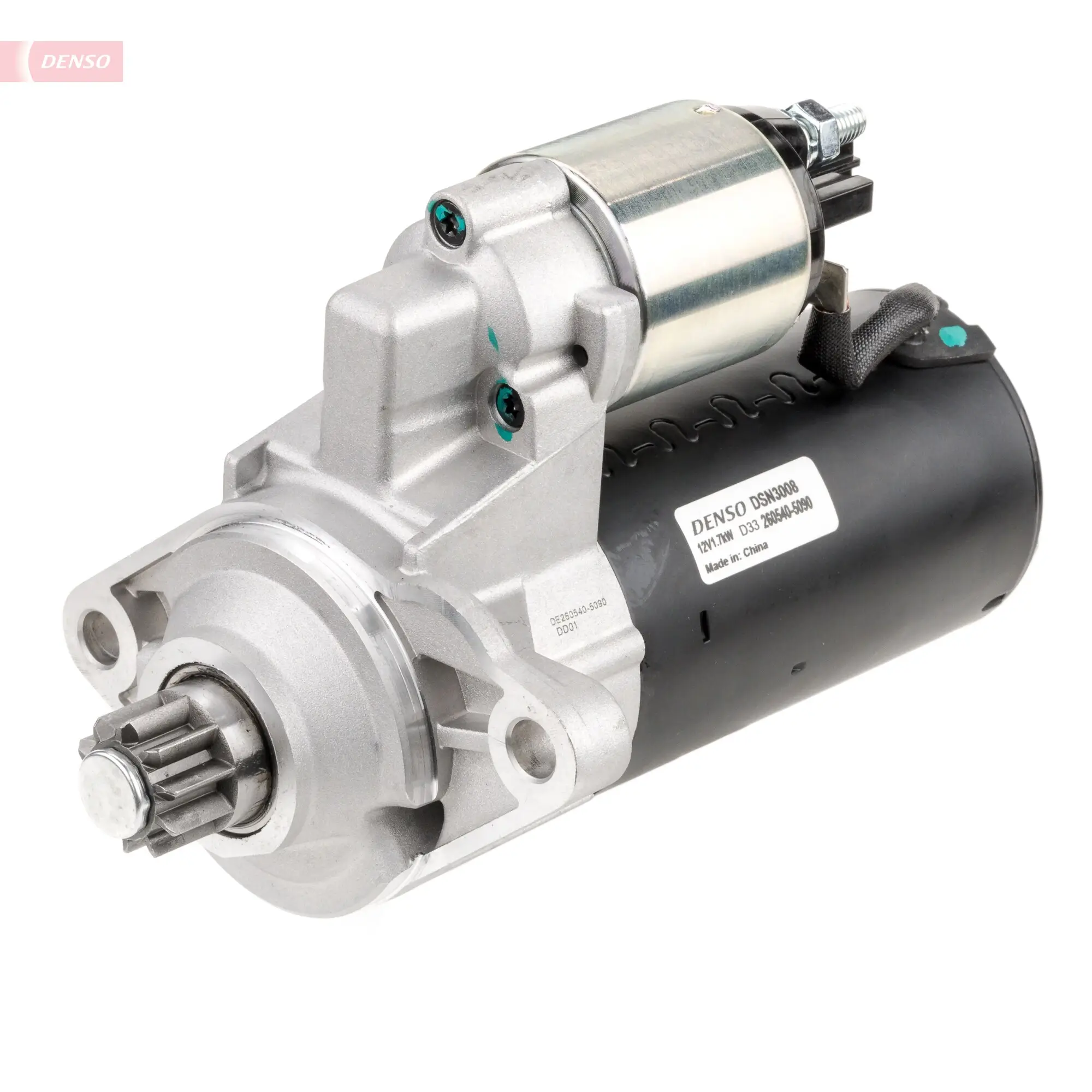 Starter 12 V 1,7 kW DENSO DSN3008