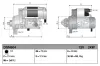 Starter 12 V 2 kW DENSO DSN604 Bild Starter 12 V 2 kW DENSO DSN604