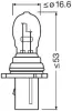 Glühlampe, Park-/Positionsleuchte 12 V 26 W PSX26W ams-OSRAM 6851 Bild Glühlampe, Park-/Positionsleuchte 12 V 26 W PSX26W ams-OSRAM 6851