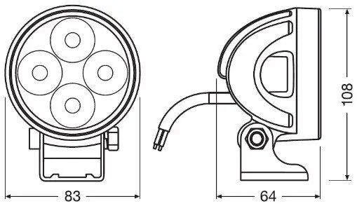 Fernscheinwerfer ams-OSRAM LEDDL119-WD Bild Fernscheinwerfer ams-OSRAM LEDDL119-WD