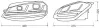 Hauptscheinwerfersatz 12 V ams-OSRAM LEDHL109-GTI LHD Bild Hauptscheinwerfersatz 12 V ams-OSRAM LEDHL109-GTI LHD