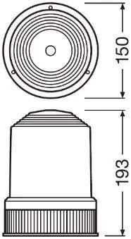 Rundumkennleuchte 24 V ams-OSRAM RBL101 Bild Rundumkennleuchte 24 V ams-OSRAM RBL101