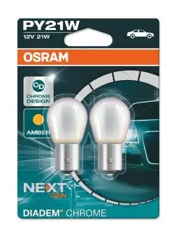 Glühlampe, Blinkleuchte 12 V 21 W PY21W ams-OSRAM 7507DC-02B