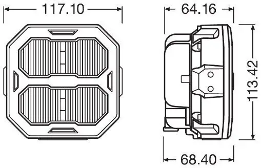 Arbeitsscheinwerfer ams-OSRAM LEDPWL103-UW Bild Arbeitsscheinwerfer ams-OSRAM LEDPWL103-UW