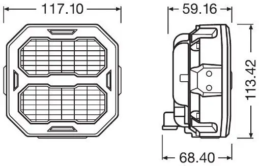 Arbeitsscheinwerfer ams-OSRAM LEDPWL107-FL Bild Arbeitsscheinwerfer ams-OSRAM LEDPWL107-FL
