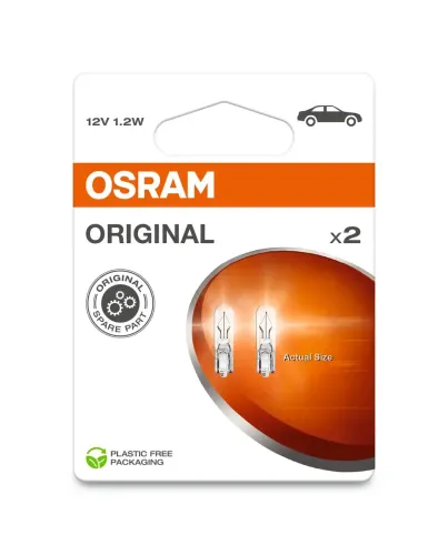 Glühlampe, Innenraumleuchte 12 V 1,2 W W1,2W ams-OSRAM 2721-2BL Bild Glühlampe, Innenraumleuchte 12 V 1,2 W W1,2W ams-OSRAM 2721-2BL