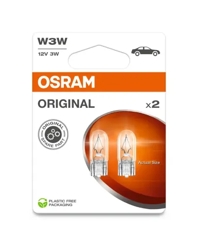 Glühlampe, Blinkleuchte 12 V 3 W W3W ams-OSRAM 2821-2BL Bild Glühlampe, Blinkleuchte 12 V 3 W W3W ams-OSRAM 2821-2BL
