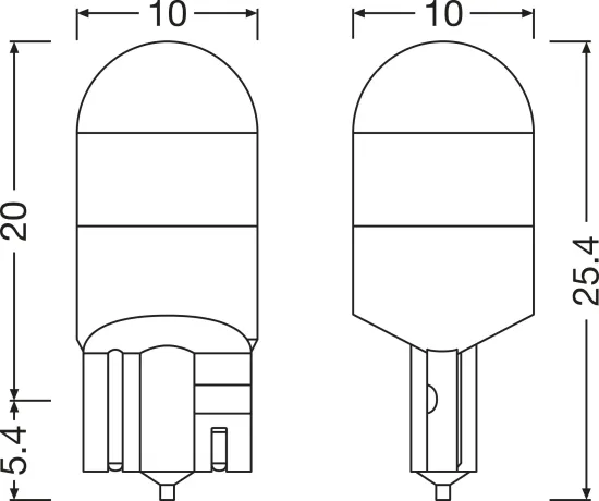 Glühlampe, Innenraumleuchte 12 V 1 W Umrüstung W5W auf LED ams-OSRAM 2825DWNB-2HB Bild Glühlampe, Innenraumleuchte 12 V 1 W Umrüstung W5W auf LED ams-OSRAM 2825DWNB-2HB