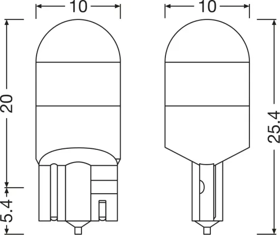 Glühlampe, Innenraumleuchte 12 V 1 W Umrüstung W5W auf LED ams-OSRAM 2825DWNB-2HFB Bild Glühlampe, Innenraumleuchte 12 V 1 W Umrüstung W5W auf LED ams-OSRAM 2825DWNB-2HFB