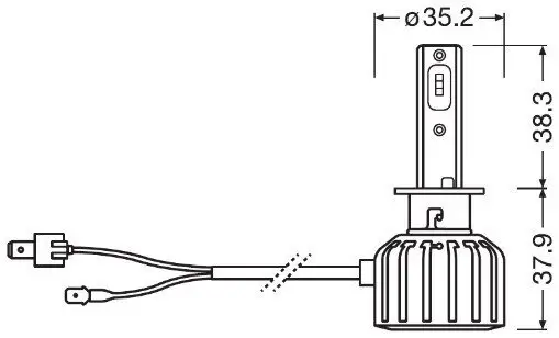 Glühlampe, Fernscheinwerfer 12 V 16 W LED ams-OSRAM 64150DWNB-2HFB Bild Glühlampe, Fernscheinwerfer 12 V 16 W LED ams-OSRAM 64150DWNB-2HFB