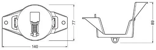 Halter, Nebelscheinwerfer ams-OSRAM FOG103/201-NIS-M Bild Halter, Nebelscheinwerfer ams-OSRAM FOG103/201-NIS-M