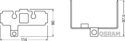 Halter, Nebelscheinwerfer ams-OSRAM LEDFOG101-INF-M Bild Halter, Nebelscheinwerfer ams-OSRAM LEDFOG101-INF-M