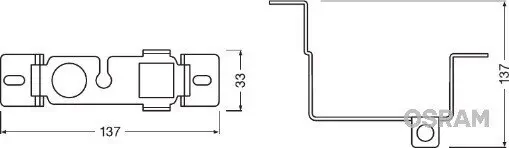 Halter, Nebelscheinwerfer ams-OSRAM LEDFOG101-NIS-M Bild Halter, Nebelscheinwerfer ams-OSRAM LEDFOG101-NIS-M