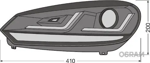 Hauptscheinwerfersatz 12 V ams-OSRAM LEDHL102-BKRHD Bild Hauptscheinwerfersatz 12 V ams-OSRAM LEDHL102-BKRHD