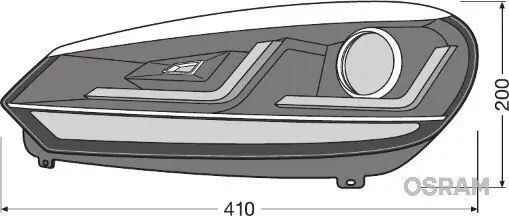 Hauptscheinwerfersatz 12 V ams-OSRAM LEDHL102-CM Bild Hauptscheinwerfersatz 12 V ams-OSRAM LEDHL102-CM