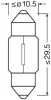 Glühlampe, Innenraumleuchte 12 V 10 W Sockelglühlampe ams-OSRAM 6438-02B Bild Glühlampe, Innenraumleuchte 12 V 10 W Sockelglühlampe ams-OSRAM 6438-02B