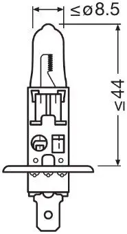 Glühlampe, Fernscheinwerfer 12 V 55 W H1 ams-OSRAM 64150 Bild Glühlampe, Fernscheinwerfer 12 V 55 W H1 ams-OSRAM 64150