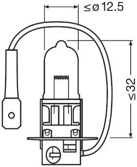 Glühlampe, Fernscheinwerfer 12 V 55 W H3 ams-OSRAM 64151-01B Bild Glühlampe, Fernscheinwerfer 12 V 55 W H3 ams-OSRAM 64151-01B