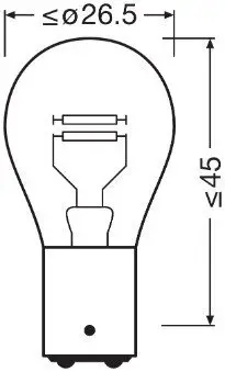 Glühlampe, Blinkleuchte 12 V 21/5 W P21/5W ams-OSRAM 7528ULT Bild Glühlampe, Blinkleuchte 12 V 21/5 W P21/5W ams-OSRAM 7528ULT