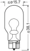 Glühlampe, Blinkleuchte 12 V 16 W W16W ams-OSRAM 921 Bild Glühlampe, Blinkleuchte 12 V 16 W W16W ams-OSRAM 921