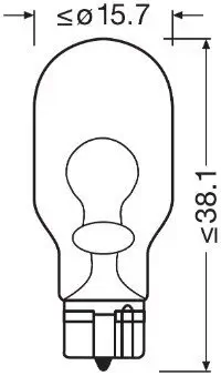 Glühlampe, Blinkleuchte 12 V 16 W W16W ams-OSRAM 921 Bild Glühlampe, Blinkleuchte 12 V 16 W W16W ams-OSRAM 921