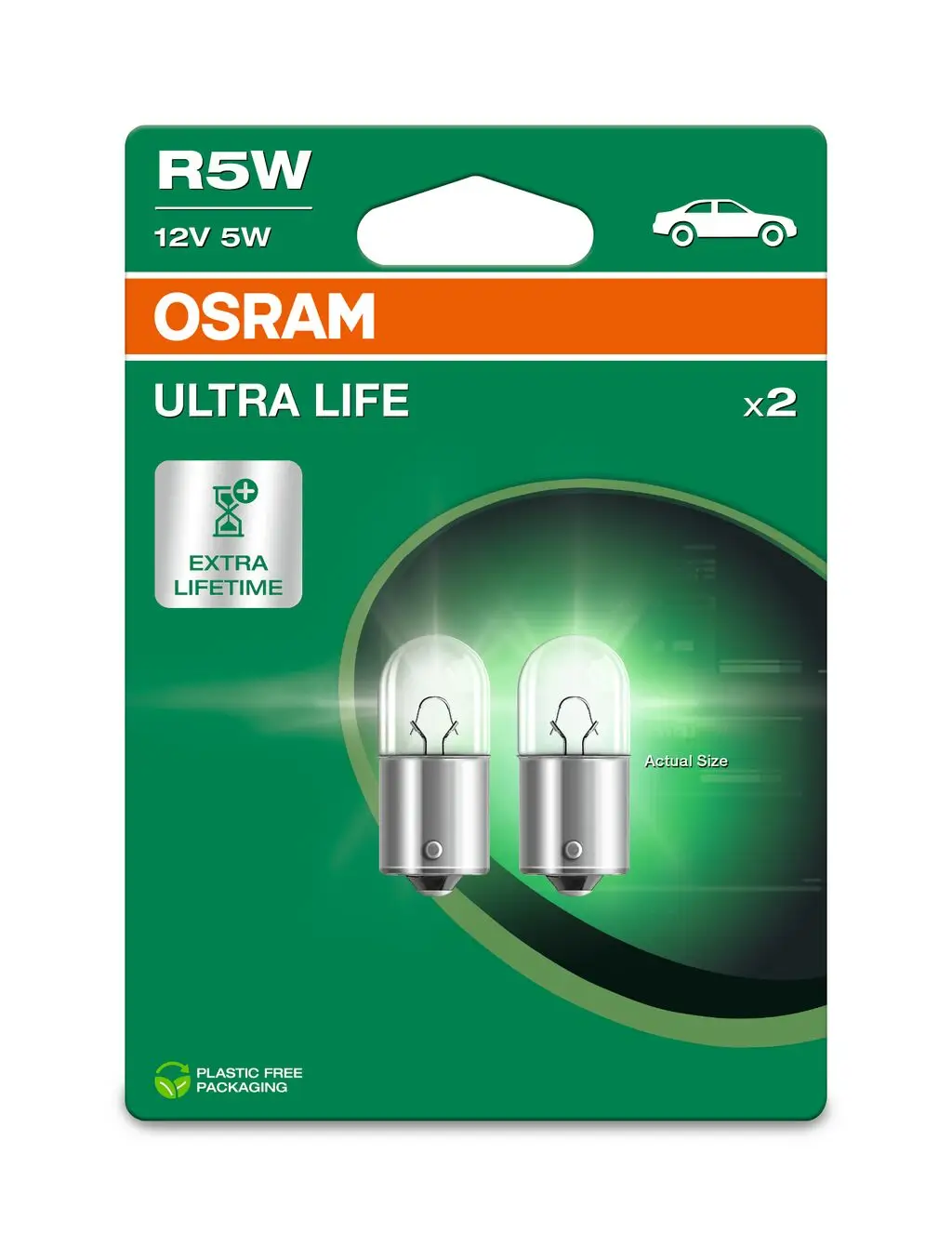 Glühlampe, Blinkleuchte 12 V 5 W R5W ams-OSRAM 5007ULT-2BL